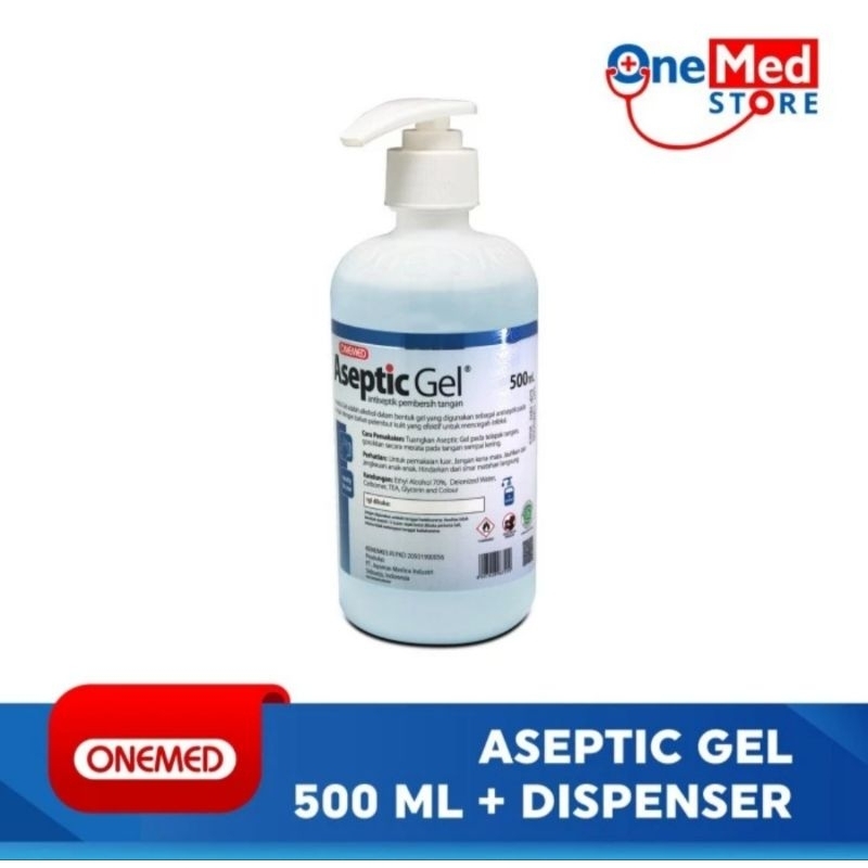 Aseptic Gel 500ml Onemed , Aseptic 500ml Onemed , Aseptic Gel 500ml + Dispenser Onemed , Hand Saniti