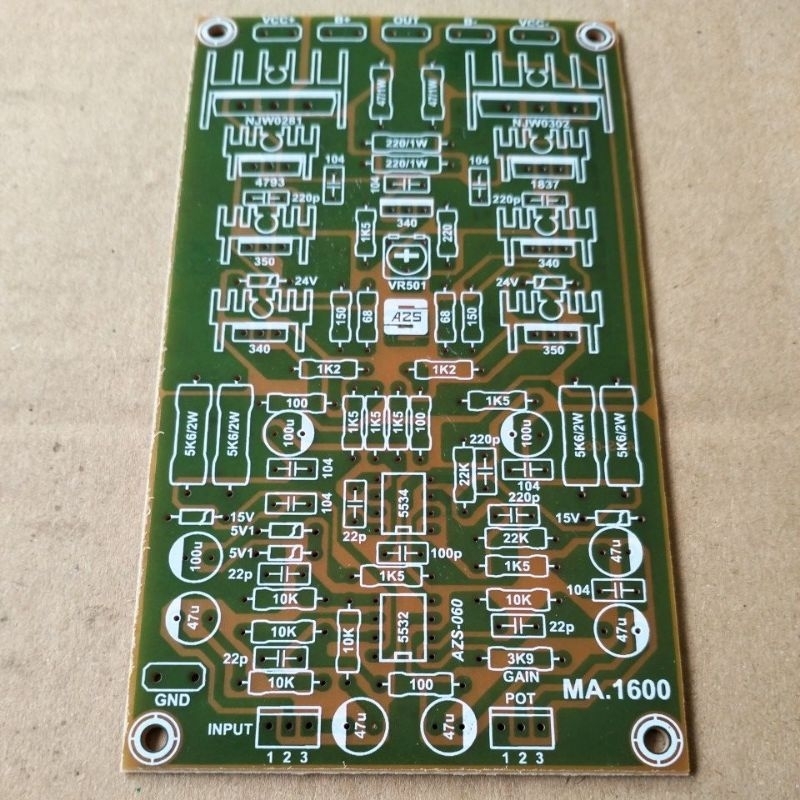 PCB driver Power Clone Built Up Studio Due MA-1600  Clarity
