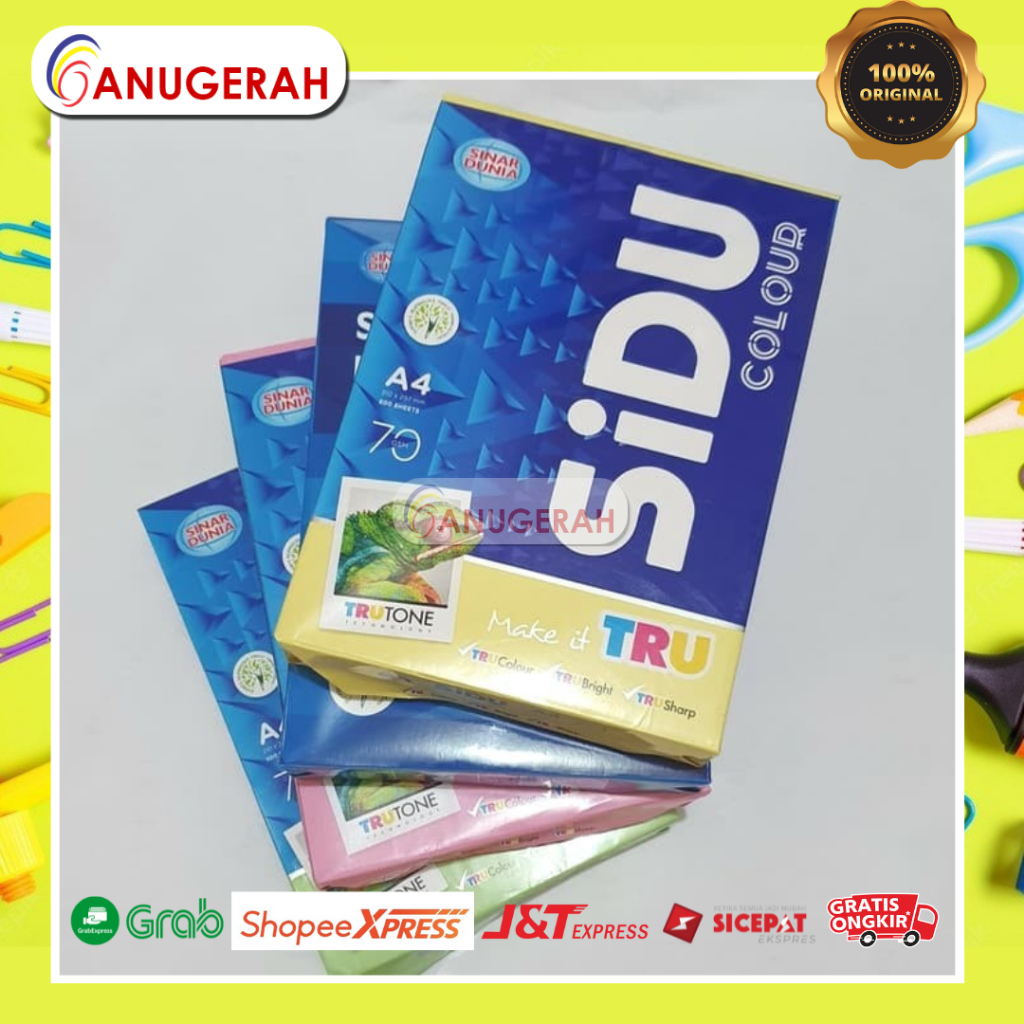 

SIDU A4 70 GR HVS WARNA