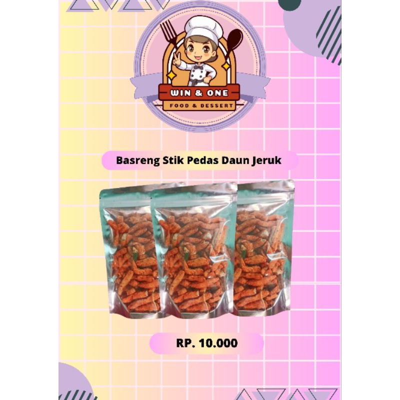 

Basreng Stik Pedas 180gr