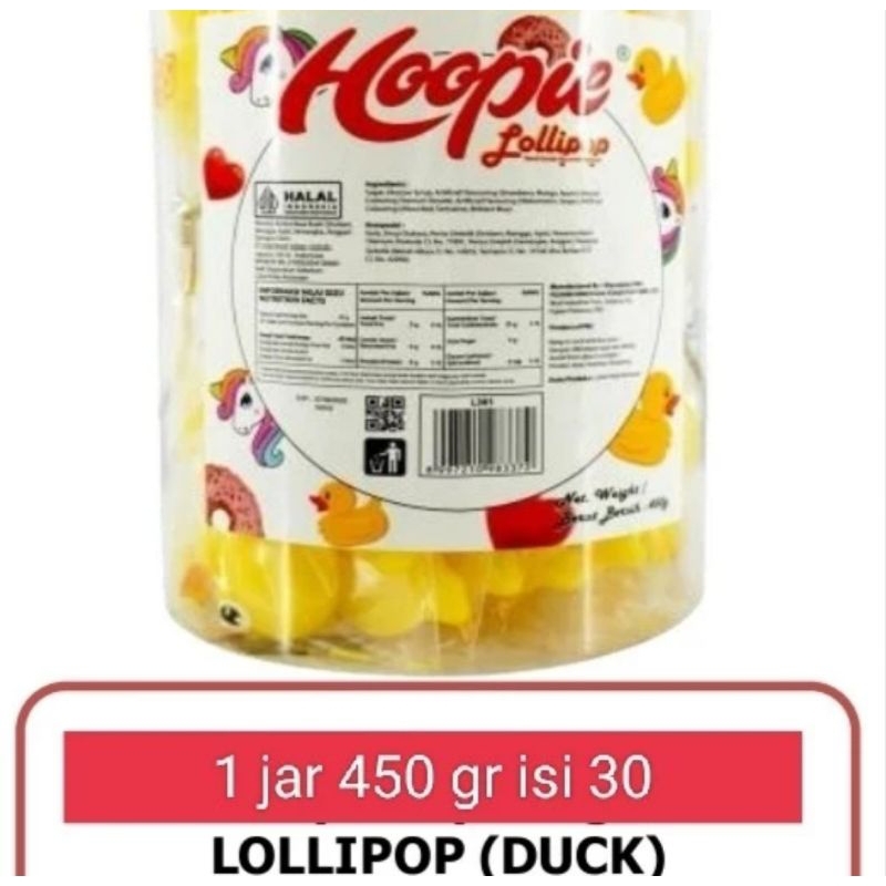 

permen lolipop hoopie 450 gr per toples/permen karakter lucu lolipop