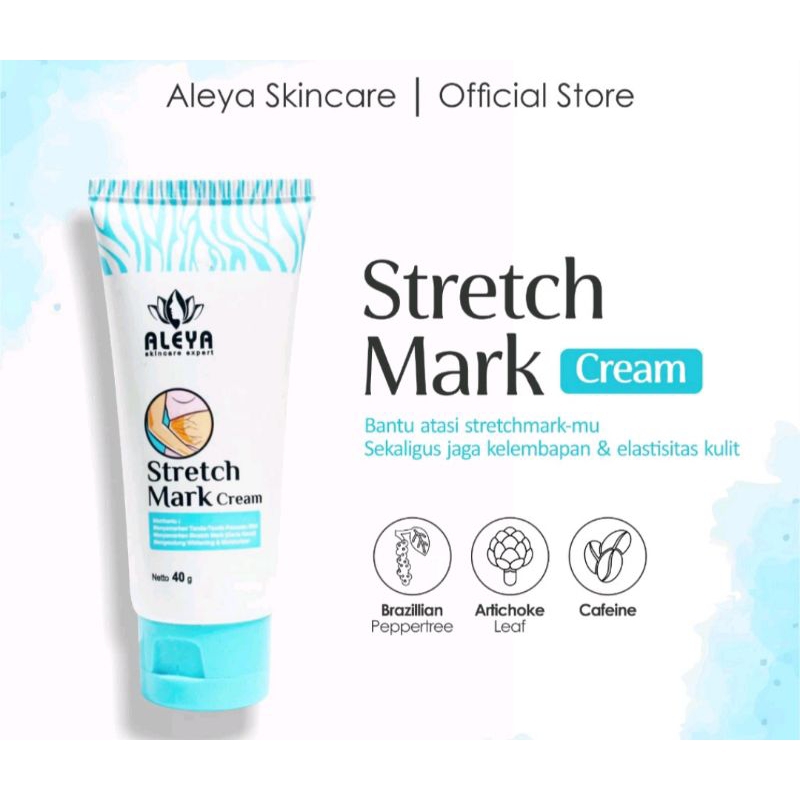 ALEYA Stretch Mark Cream / Penghilang Bekas Stretch /  Membantu Menyamarkan Stretch Mark dan Penuaan