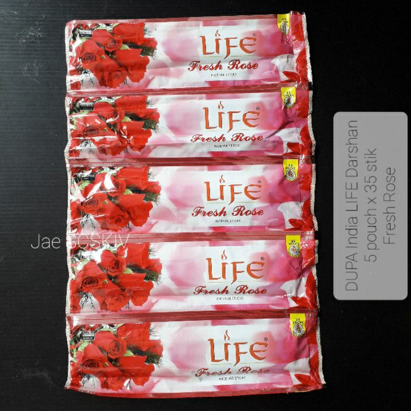DUPA LIFE Darshan Dupa Wangi Mawar Dupa India Hio Wangi Dupa Hitam