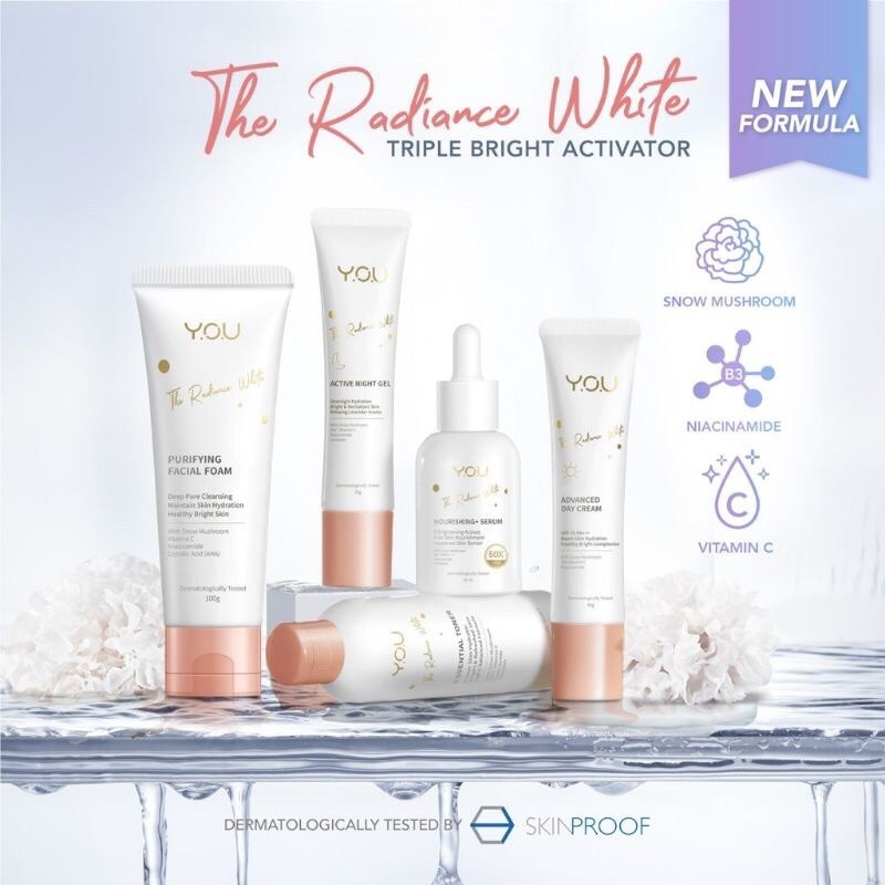Paket YOU Skincare 5 IN 1 The Radiance White Brightening Series (Paket YOU The Radiance White)