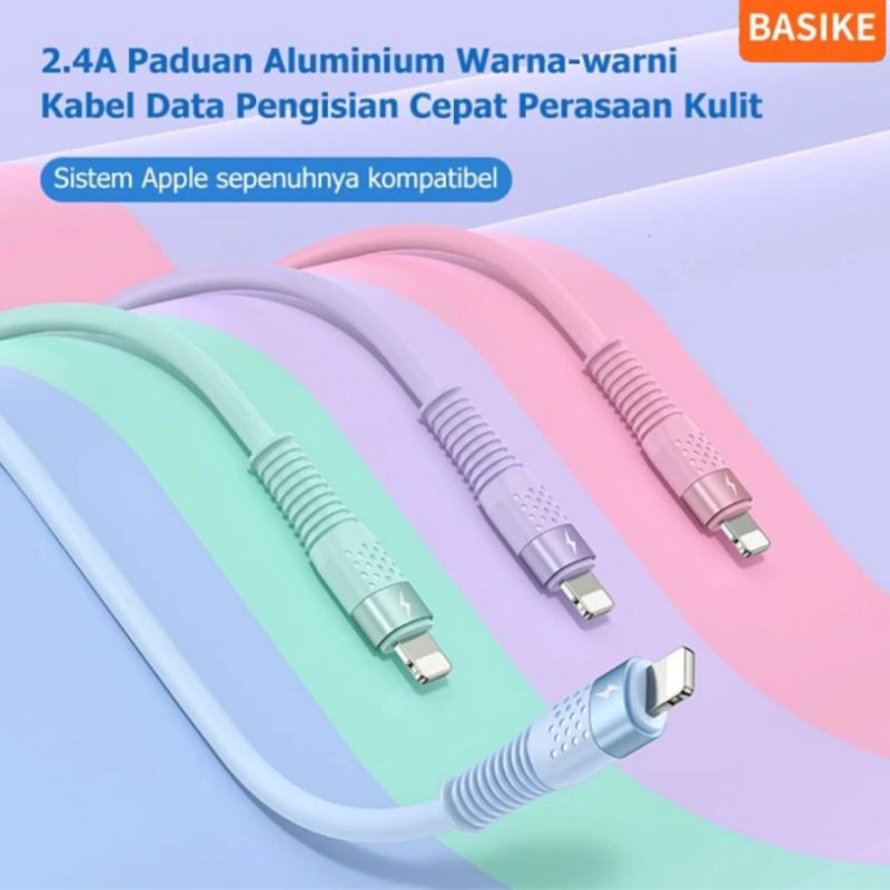 KIVEE BASIKE Kabel Data IP Lightning Fast Charging CT027