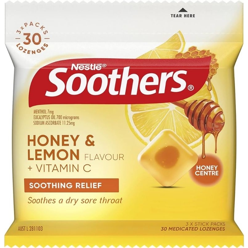 

Nestle Soothers- Honey&Lemon || Eucalyptus&Menthol || Black Currant ( 3×stick packs ) - Australia