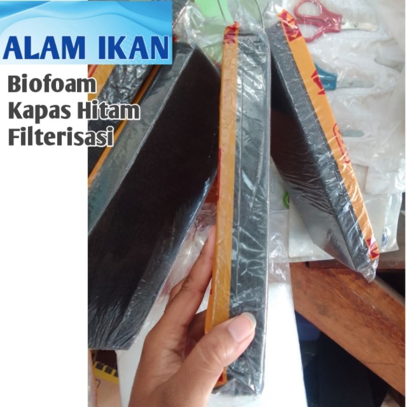 Busa Filter, kapas Hitam filter, Bio Foam, spon filterisasi aquarium