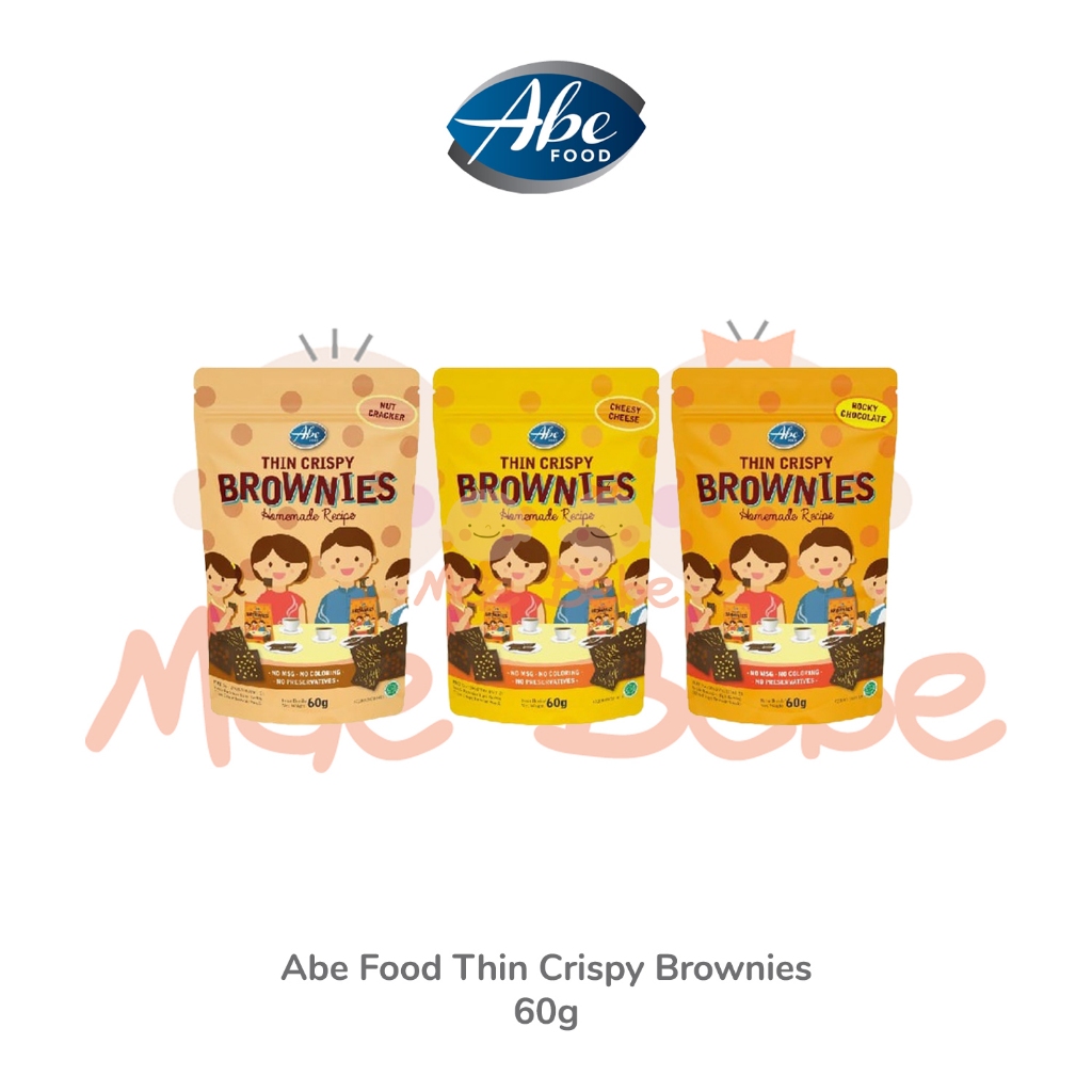 

Abe Food Thin Crispy Brownies Snack Cemilan Biskuit Kering 60g