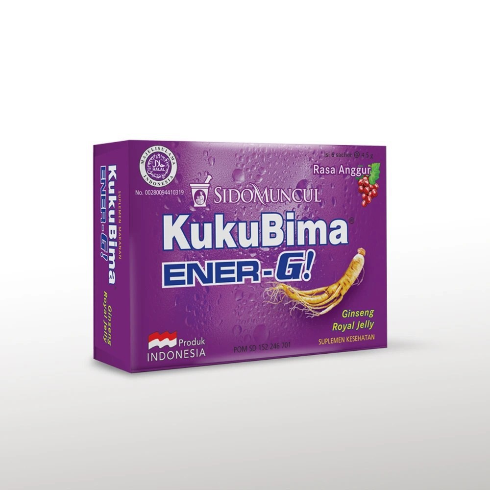 

Sidomuncul Kuku Bima Ener-G 1 Box isi 6 Pcs 4,5 gr