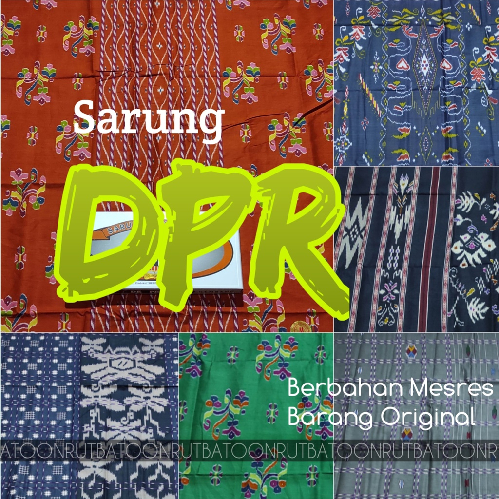 SARUNG DPR ORIGINAL MOTIF LAMIRI KEMBANG BAHAN MESRES ASLI {SMO.19My22ν}