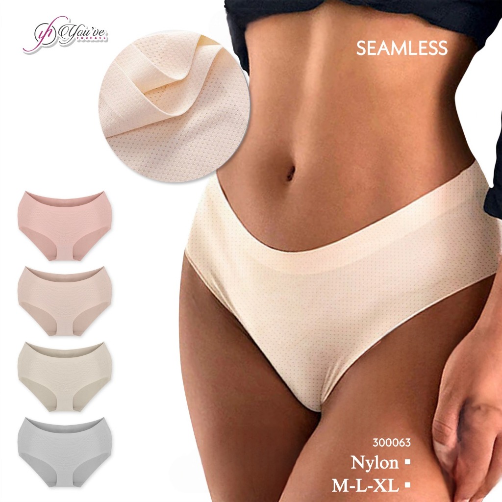 RVC75 - YOU HAVE Celana Dalam Seamless Wanita M L XL XXL CD Cewek Renda Tanpa Jahitan Polos Underwea