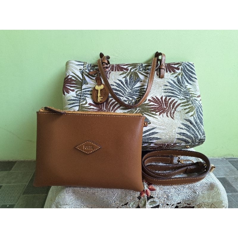 Fossil Canvas Tote Bag