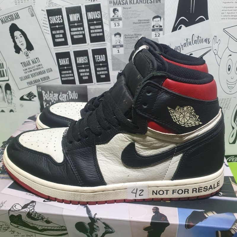 Nike Air Jordan 1 No photos Merah Size 42