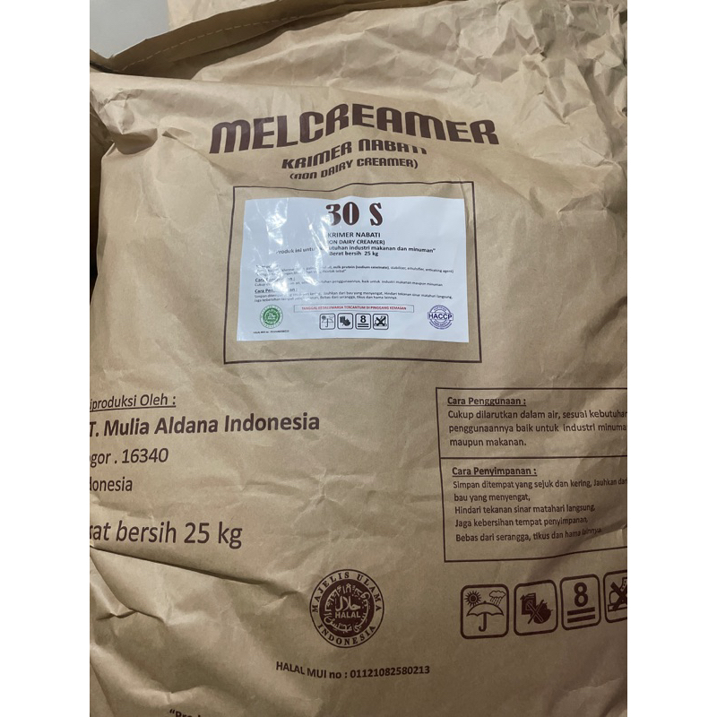 

MELCREAMER 30S (25KG) - Non Diary Creamer FAT 35%