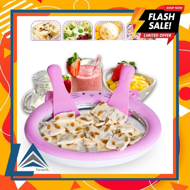 Cartoon Ice Cream Maker Wadah Pembuat Es krim Yogurt Puding dll - Ice Cream Roll Maker / Ice Cream R