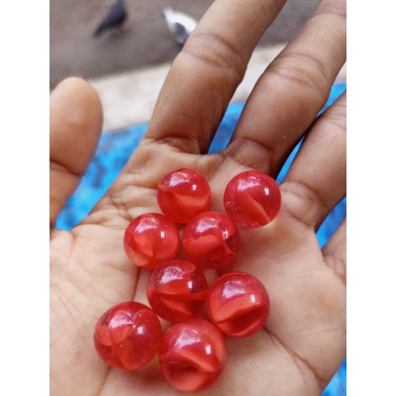 Kelereng Merah Belimbing 4 Full