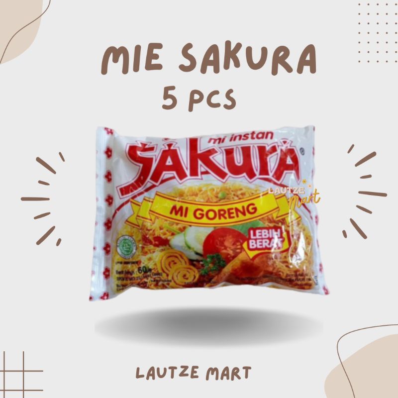 

[5 PCS] Mie Instan Sakura / Mie Goreng Jadul Sakura 60 gr