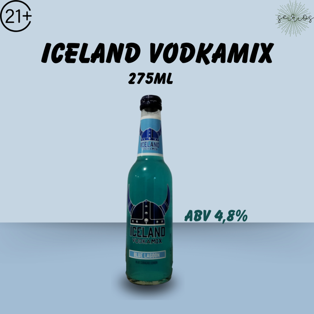 Minuman SUPLEMEN BERSODA Iceland Vmix Blue Lagoon 275ml