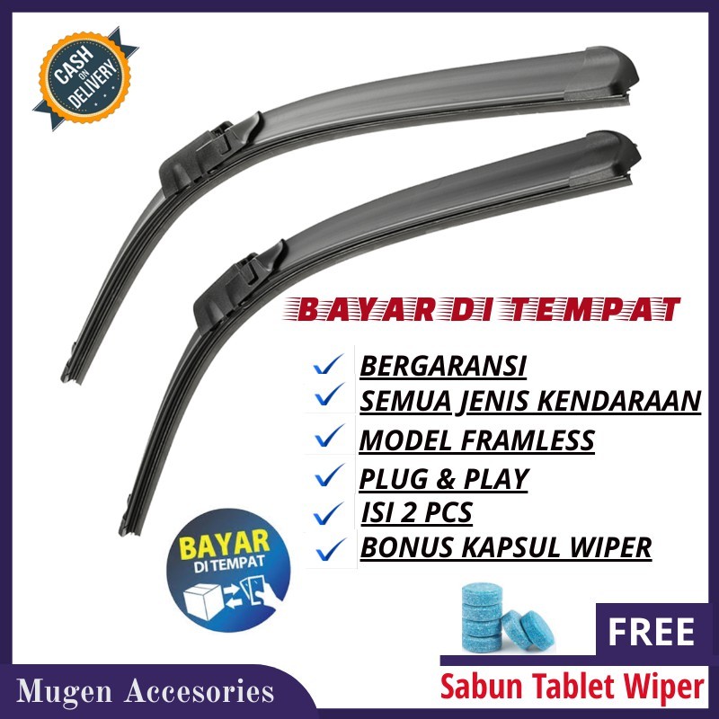 Wiper Mobil Isuzu Panther Royale Hi Grande 1996 | Wiper Mobil Frameless Isuzu Panther | COD Wiper Ka
