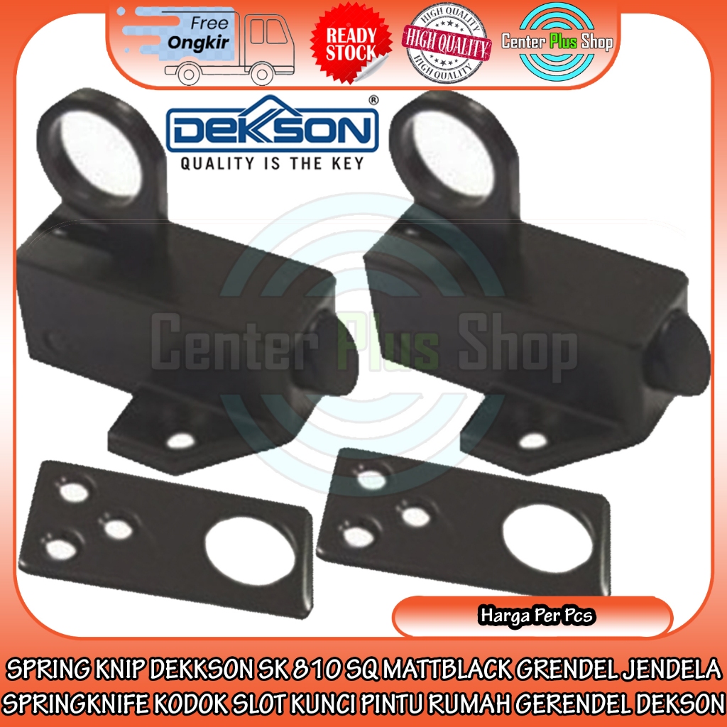 Spring Knip Dekkson Sk 810 Sq Matt Black Hitam Pekat Dekson Grendel Slot Jendela Kodok Selot Kunci P