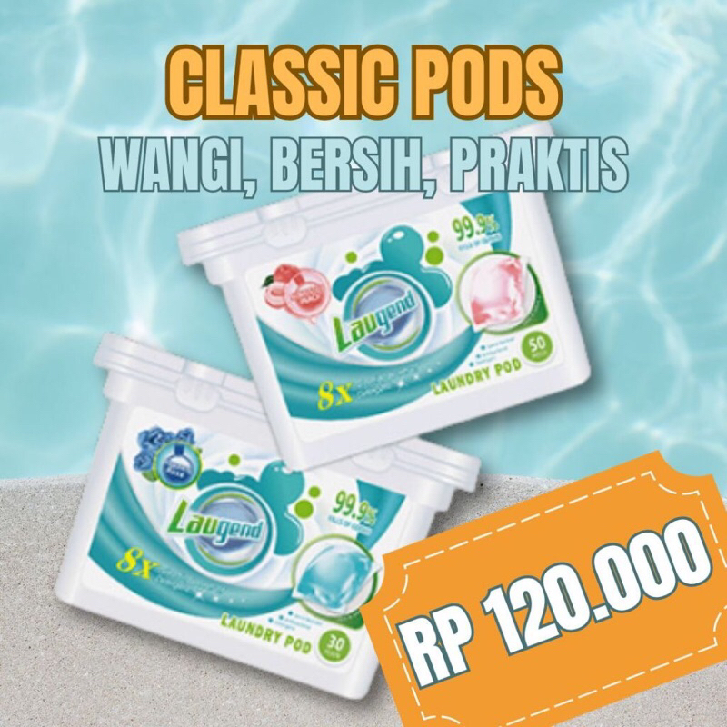 Paket Bundle, Laugend Laundry Pod Mix (isi 60 Pcs)