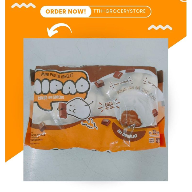 

MIPAO COKLAT ISI 30 PCS BAKPAO MINI COKLAT