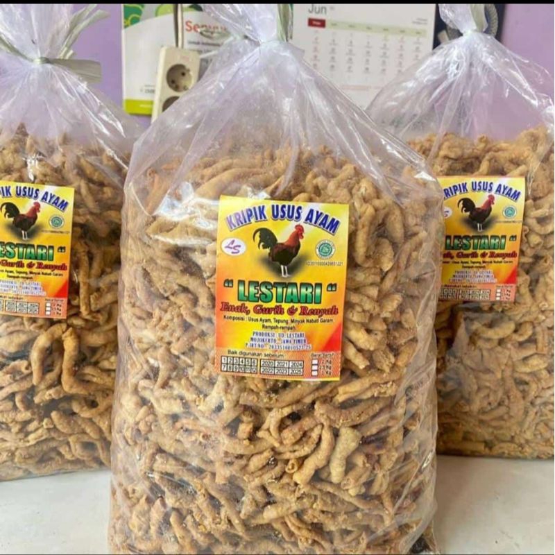 

Lestari Kripik Usus Ayam Snack Usus Crispy 2kg