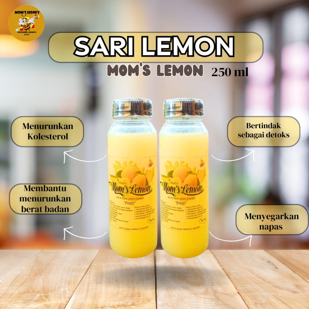 

Sari Lemon Original By Moms Lemon Fresh Tanpa Campuran Apapun Ukuran 250ml