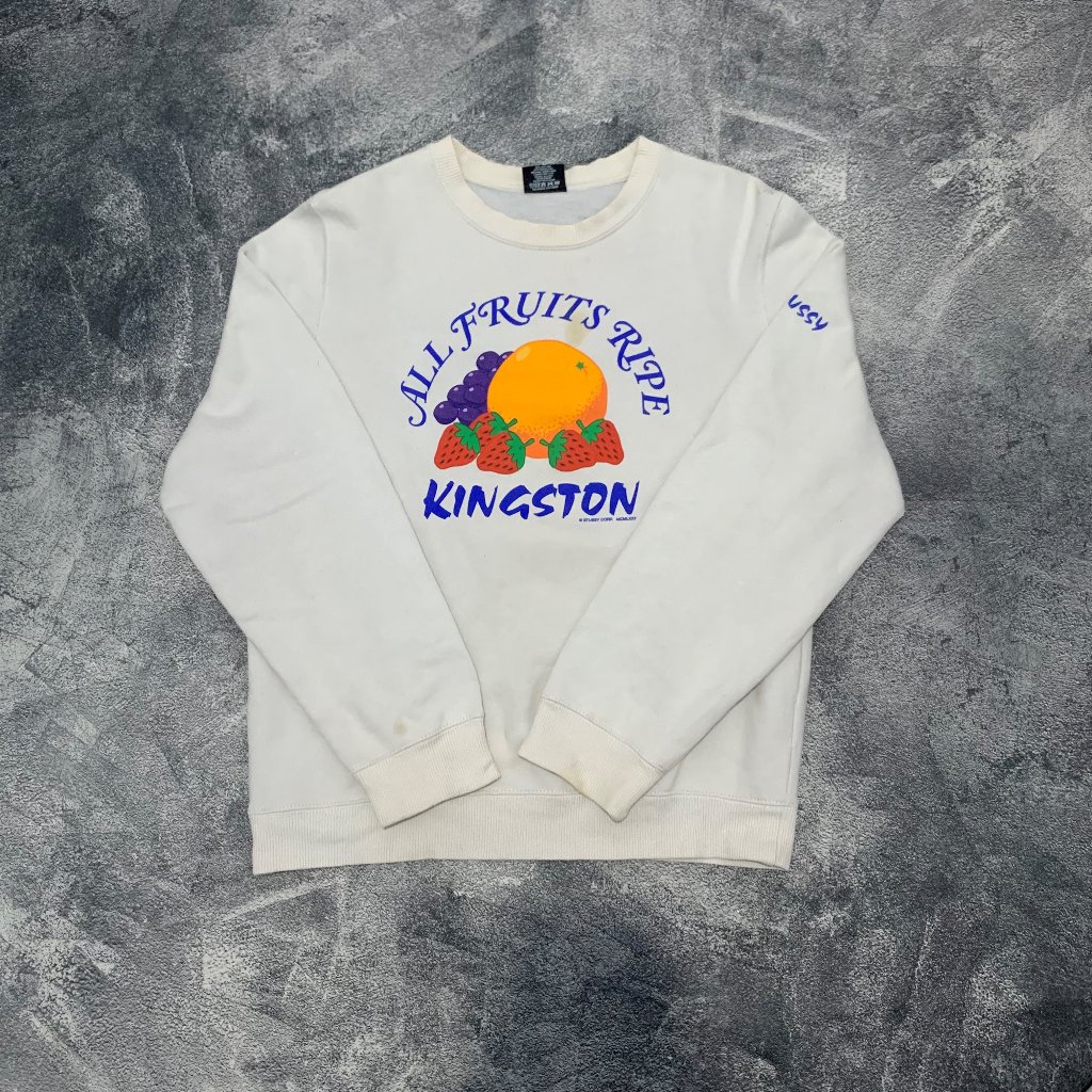Crewneck Stussy All Fruits Ripe Putih
