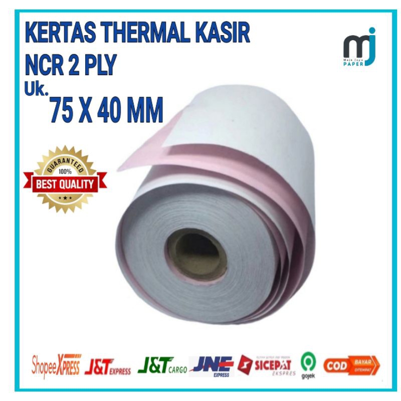 

Kertas Kasir NCR 2 PLY 75X60 mm/Struk Kasir 2 Rangkap