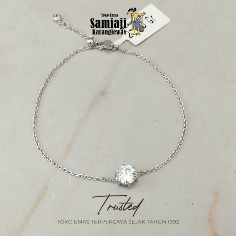 gelang serut nagita white gold