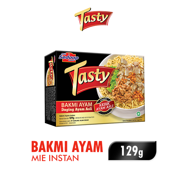 

Sedaap Tasty Mie Instan Bakmi Ayam Bag 129 gr
