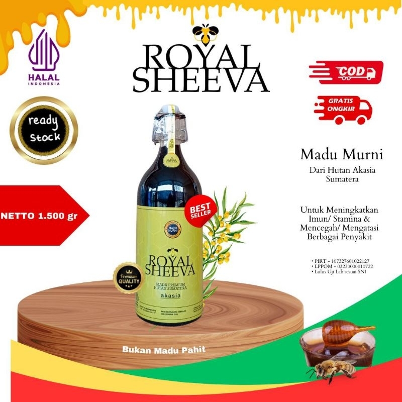 

Madu Murni Royal Sheeva 1.5 kg | Premium Asli 100% Halal MUI dari Hutan Akasia Sumatera