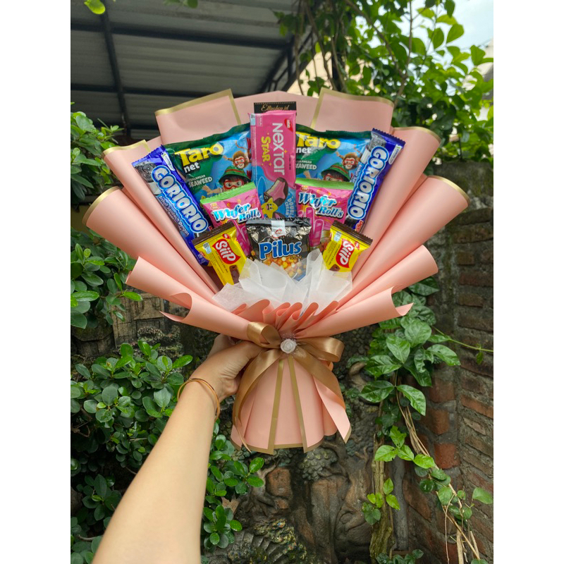 

buket snack size M [ Snack Mix ] | READY STOCK (free kartu ucapan)