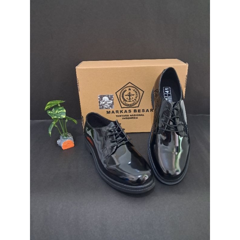 Sepatu PDH Jatah MABES TNI Original Sepatu PDH TNI POLRI