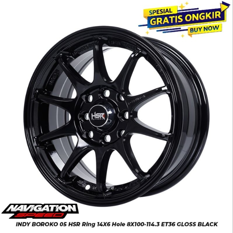 Veleg Racing Ring 14 Terbaru Buat Agya, Sigra, Etios, Kijang, Avanza, Xenia dll Hsr Indy Boroko R14