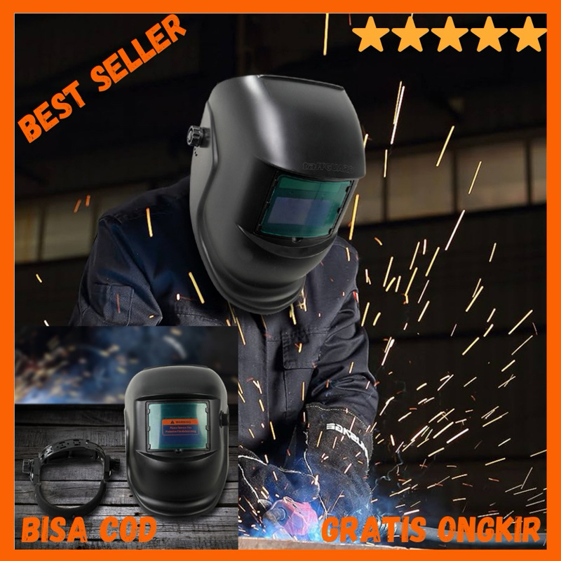 Helm Las Otomatis Auto Darkening Welding Helmet