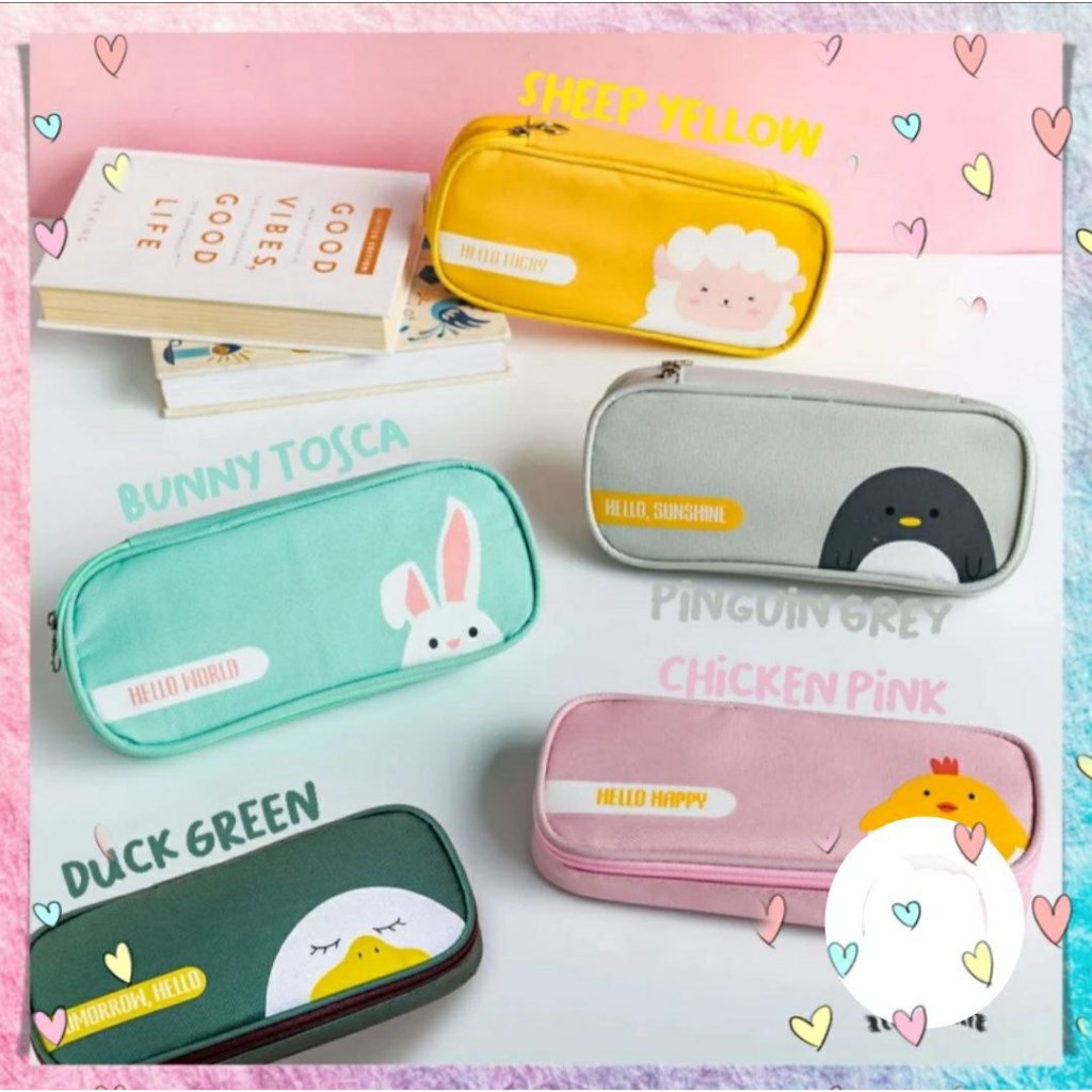 

Tempat Pensil Anak Motif Hewan Kotak Pinsil Karakter Cute Animal - Sheep Yellow