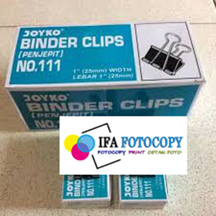 

(1Pack=12pcs) Binder Clip 111 / Klip Penjepit Kertas