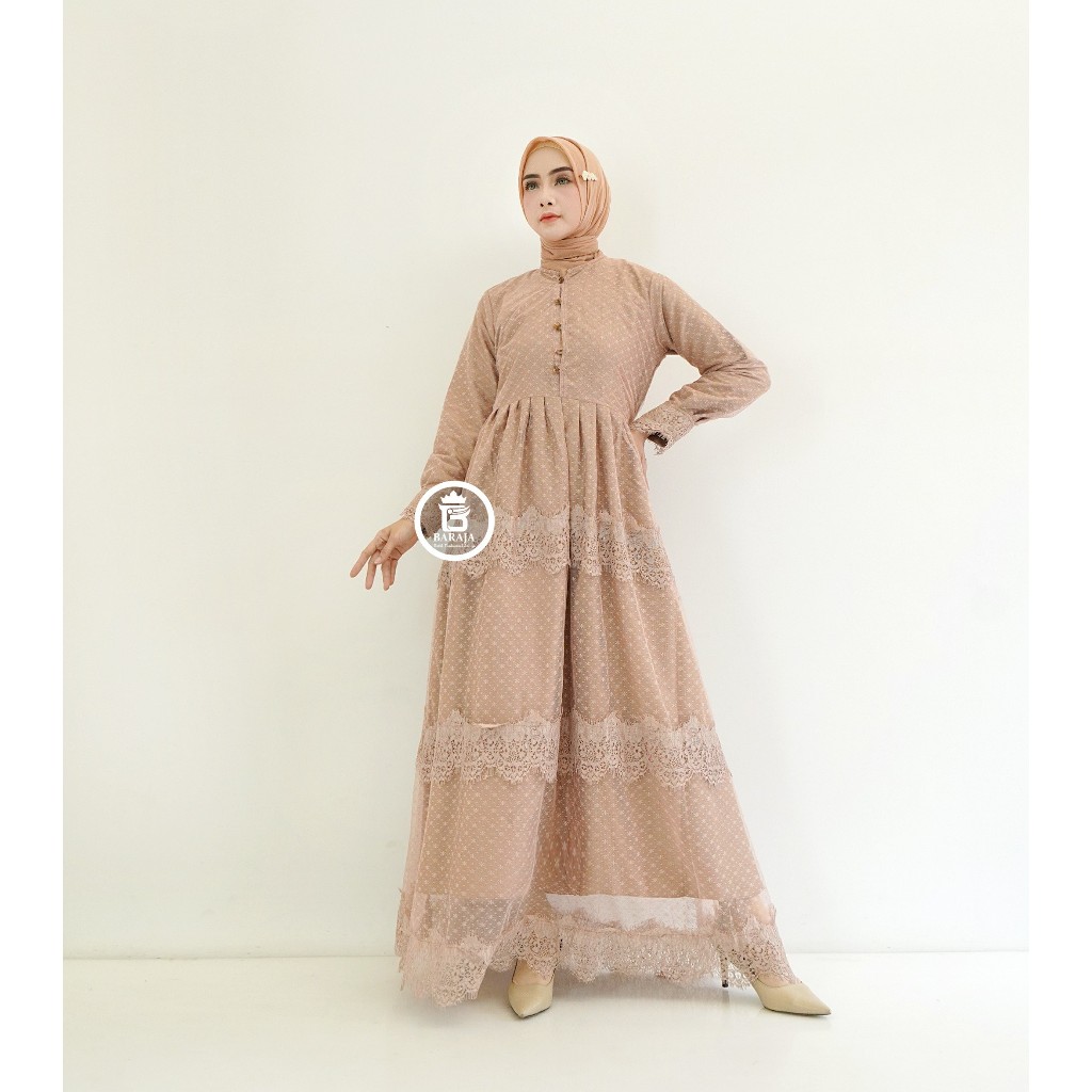 CUCI GUDANG | Gamis Brokat Maharani | Gamis Brokat Kondangan | Gamis Brukat Mewah Elegan Terbaru 202