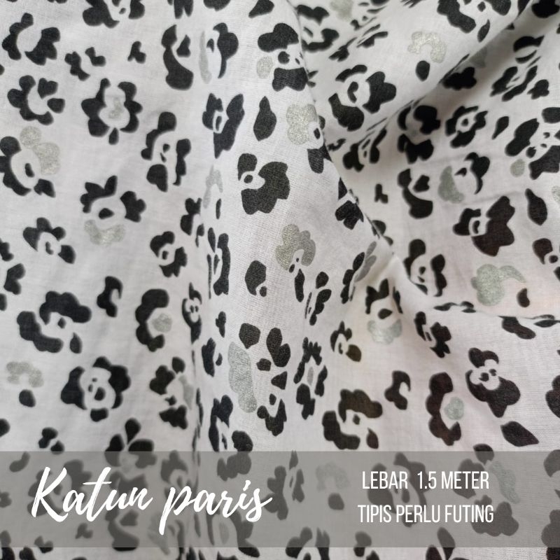 kain katun motif bahan katun paris motif