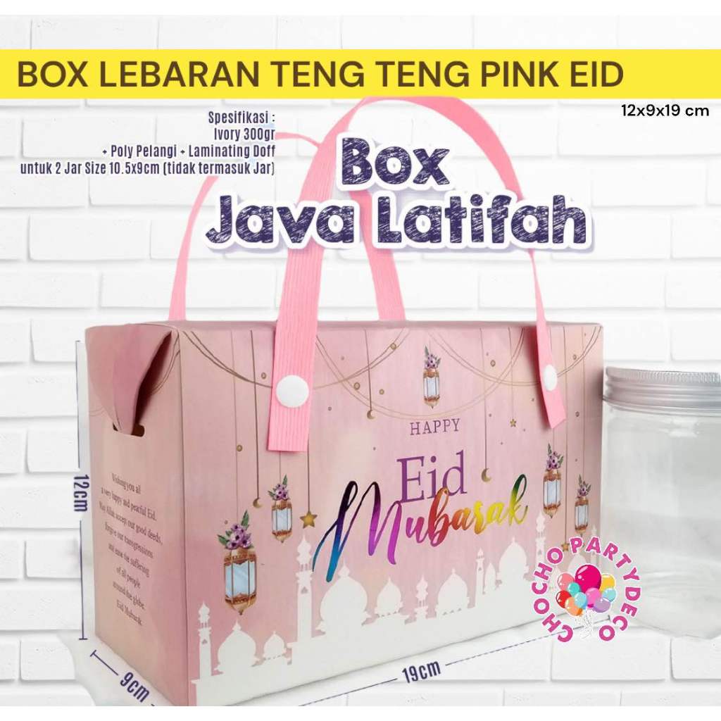 

Box Idul Fitri TENG TENG B / Kotak Kue Lebaran / Parcel Idul Fitri / Hampers Lebaran ukuran 12x9x19 cm