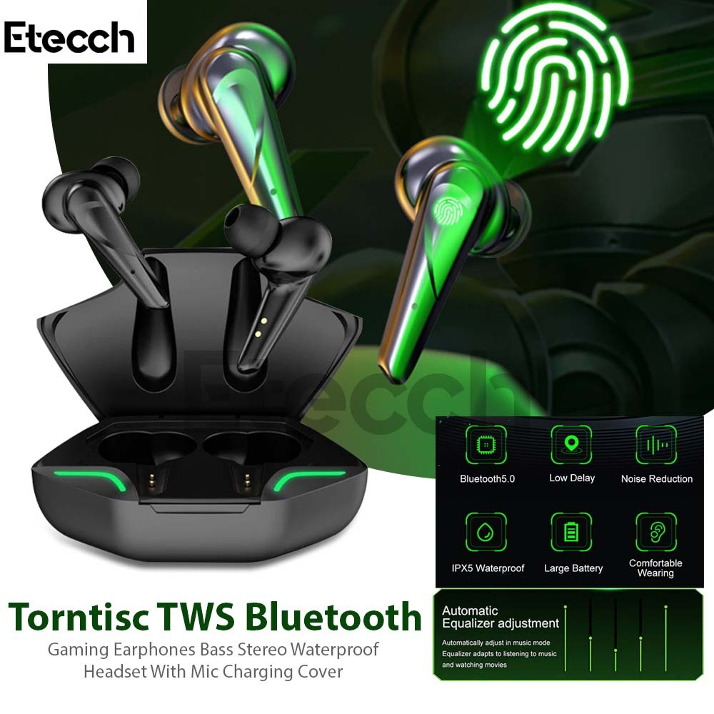Earphone TWS Bluetooth Gaming Earphone Tipe G11 with Charging Case Earphone Case Eearphone TWS Gamin
