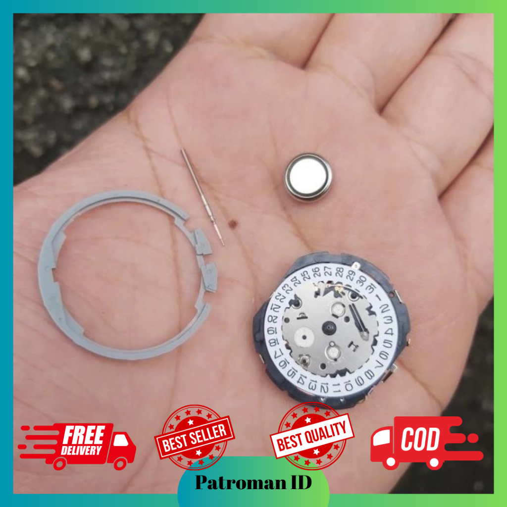 Mesin Jam Tangan AC Ex E6386M E 6368M Cal YM Movement Series