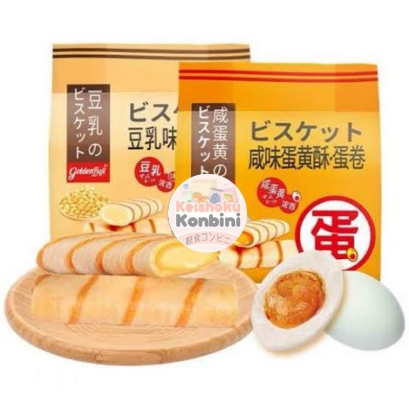 

Golden Fuji Soybean Milk Flavor / snack impor / crepes telur asin / snack crapes