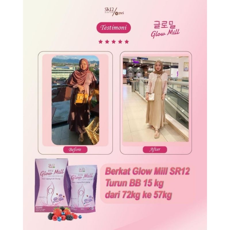 Glowmill SR12/Milk shake/langsing/susu whey protein/diet/pelangsingw