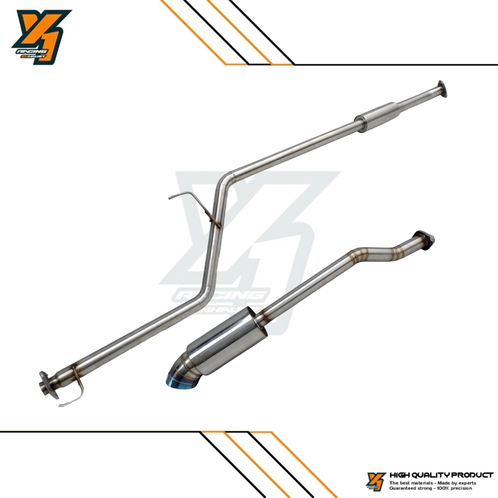 CENTERPIPE + BOLD ON KNALPOT CIVIC FD