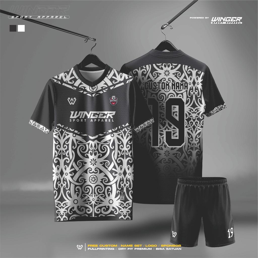 Jersey Futsal/Bola Motif Batik Dayak F41