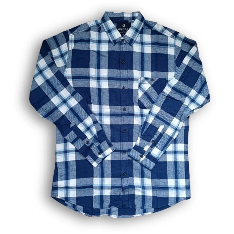 Kemeja Flanel Kotak Lengan Panjang by Anoali 3021
