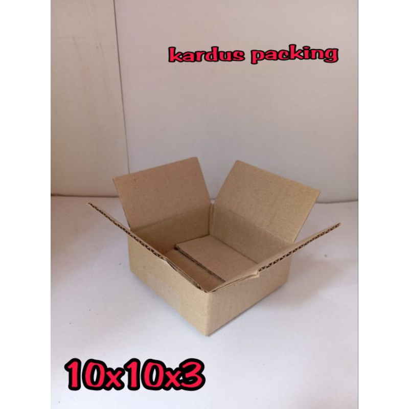 

kardus polos UK 10x10x3 kardus kecil kardus packing